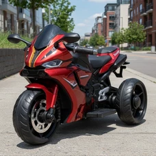 Детский мотоцикл на аккумуляторе M 5823 ELS-3 красный, автопокраска, музыка, свет