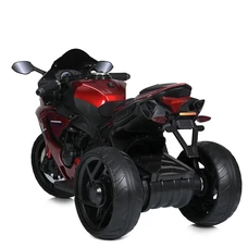 Детский мотоцикл на аккумуляторе M 5823 ELS-3 красный, автопокраска, музыка, свет фото 21