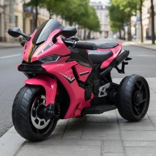 Детский мотоцикл на аккумуляторе M 5823 ELS-8 розовый, автопокраска, музыка, свет