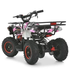 Квадроцикл Prof1 HB-EATV 800NP-8 розовый, мотор 800W, 3 аккумулятора 12A/12V фото 21