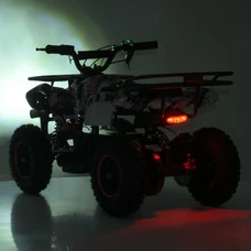 Квадроцикл Prof1 HB-EATV 800NP-8 розовый, мотор 800W, 3 аккумулятора 12A/12V фото 63