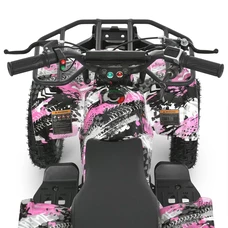 Квадроцикл Prof1 HB-EATV 800NP-8 розовый, мотор 800W, 3 аккумулятора 12A/12V фото 71