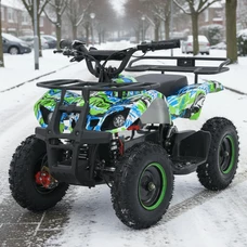Квадроцикл Prof1 HB-EATV 800N-4-5 зелено-синий, мотор 800W, 3 аккумулятора 12A/12V