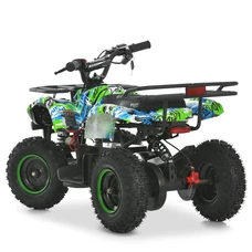 Квадроцикл Prof1 HB-EATV 800N-4-5 зелено-синий, мотор 800W, 3 аккумулятора 12A/12V фото 21