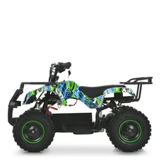Квадроцикл Prof1 HB-EATV 800N-4-5 зелено-синий, мотор 800W, 3 аккумулятора 12A/12V фото 37