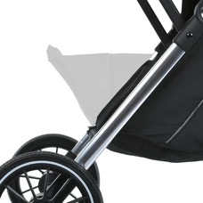 Прогулочная коляска El Camino Link ME 1129 Black Striped черная, чехол на ноги фото 16