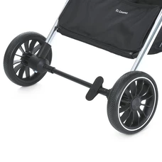Прогулочная коляска El Camino Link ME 1129 Black Striped черная, чехол на ноги фото 31
