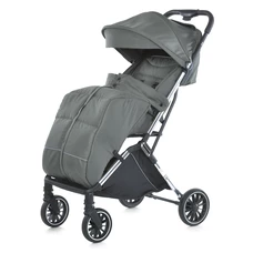 Прогулочная коляска El Camino Link ME 1129 Moss Striped темно-зеленая, чехол на ноги фото 21