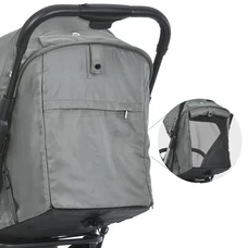 Прогулочная коляска El Camino Link ME 1129 Moss Striped темно-зеленая, чехол на ноги фото 54