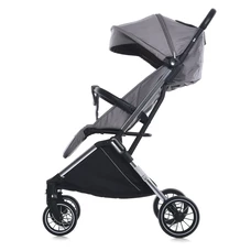 Прогулочная коляска El Camino Link ME 1129 Silver Striped серебристая, чехол на ноги фото 21