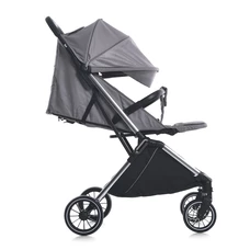 Прогулочная коляска El Camino Link ME 1129 Silver Striped серебристая, чехол на ноги фото 37