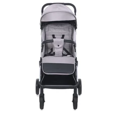 Прогулочная коляска El Camino Link ME 1129 Silver Striped серебристая, чехол на ноги фото 41