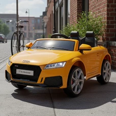 Детская электромашина M 5012 EBLR-6 желтая, Audi, пульт управления 2,4G фото 37