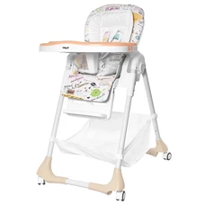 Стульчик для кормления Baby Tilly Bistro T-641/2 Beige бежевый, на колесиках