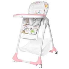 Стульчик для кормления Baby Tilly Bistro T-641/2 Rose розовый, на колесиках