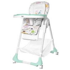 Стульчик для кормления Baby Tilly Bistro T-641/2 Menthol мятный, на колесиках