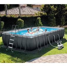 Intex 26368, каркасный бассейн, 732 х 366 х 132 см., песочный фильтр-насос, хлоргенератор