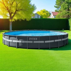 Intex 26340, каркасный бассейн, 732 х 132 см., песочный фильтр-насос, тент фото 21