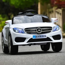 Детская машина M 3981 EBLR-1 белая, Mercedes, пульт управления 2,4G фото 18