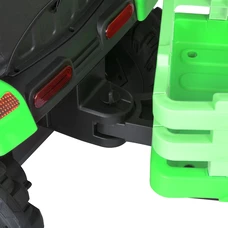 Детский трактор M 5733 EBLR-5 зеленый, с прицепом, пульт управления фото 11