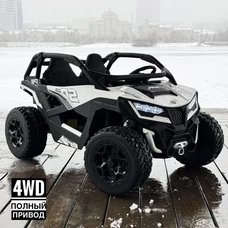 Двухместный детский электромобиль багги M 6075 EBLR-1 (24V) белый, 4 мотора фото 71