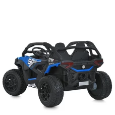 Двухместный детский электромобиль багги M 6075 EBLR-4 (24V) синий, 4 мотора фото 11