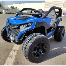 Двухместный детский электромобиль багги M 6075 EBLR-4 (24V) синий, 4 мотора фото 21