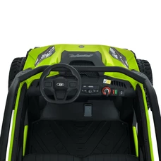 Детский электромобиль багги M 6075 EBLR-5 (24V) зеленый, двухместный, 4 мотора фото 15