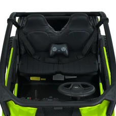 Детский электромобиль багги M 6075 EBLR-5 (24V) зеленый, двухместный, 4 мотора фото 28