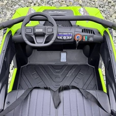 Детский электромобиль багги M 6075 EBLR-5 (24V) зеленый, двухместный, 4 мотора фото 20