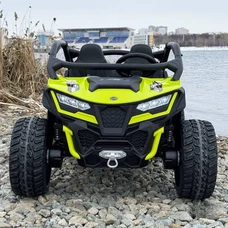 Детский электромобиль багги M 6075 EBLR-5 (24V) зеленый, двухместный, 4 мотора фото 21