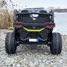 Детский электромобиль багги M 6075 EBLR-5 (24V) зеленый, двухместный, 4 мотора фото 86