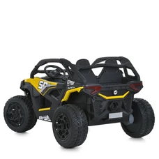 Детский электромобиль багги M 6075 EBLR-6 (24V) желтый, двухместный, 4 мотора фото 16