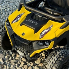 Детский электромобиль багги M 6075 EBLR-6 (24V) желтый, двухместный, 4 мотора фото 15