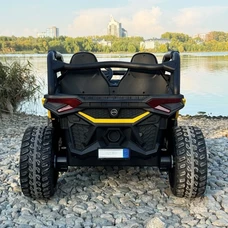 Детский электромобиль багги M 6075 EBLR-6 (24V) желтый, двухместный, 4 мотора фото 54