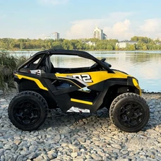 Детский электромобиль багги M 6075 EBLR-6 (24V) желтый, двухместный, 4 мотора фото 63