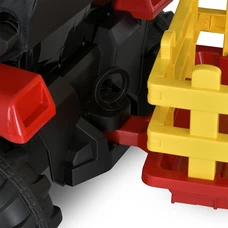 Детский электромобиль трактор M 5852 EBLR-3 красный, с прицепом, пульт управления фото 15