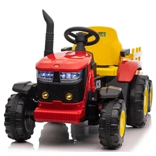 Детский электромобиль трактор M 5852 EBLR-3 красный, с прицепом, пульт управления фото 37