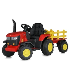 Детский электромобиль трактор M 5852 EBLR-3 красный, с прицепом, пульт управления фото 71