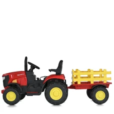 Детский электромобиль трактор M 5852 EBLR-3 красный, с прицепом, пульт управления фото 86