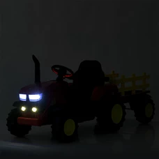 Детский электромобиль трактор M 5852 EBLR-3 красный, с прицепом, пульт управления фото 92