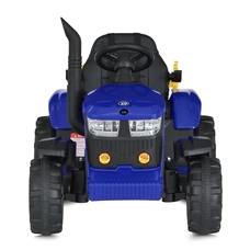 Детский электромобиль трактор M 5852 EBLR-4 синий, с прицепом, пульт управления фото 16