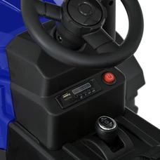 Детский электромобиль трактор M 5852 EBLR-4 синий, с прицепом, пульт управления фото 20