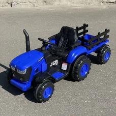 Детский электромобиль трактор M 5852 EBLR-4 синий, с прицепом, пульт управления фото 63