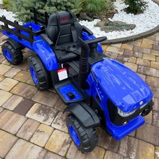 Детский электромобиль трактор M 5852 EBLR-4 синий, с прицепом, пульт управления фото 71