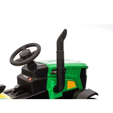 Детский электромобиль трактор M 5852 EBLR-5 зеленый, с прицепом, пульт управления фото 16