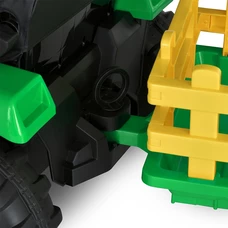 Детский электромобиль трактор M 5852 EBLR-5 зеленый, с прицепом, пульт управления фото 15