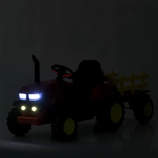 Детский электромобиль трактор M 5852 EBLR-5 зеленый, с прицепом, пульт управления фото 28