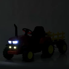 Детский электромобиль трактор M 5852 EBLR-6 желтый, с прицепом, пульт управления фото 16