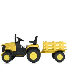 Детский электромобиль трактор M 5852 EBLR-6 желтый, с прицепом, пульт управления фото 31